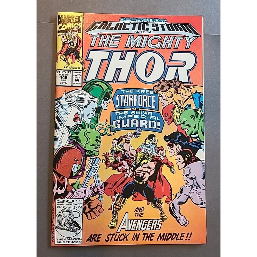 Vintage The Mighty Thor #446 April, 1992 Marvel Kree Avengers Comic Book